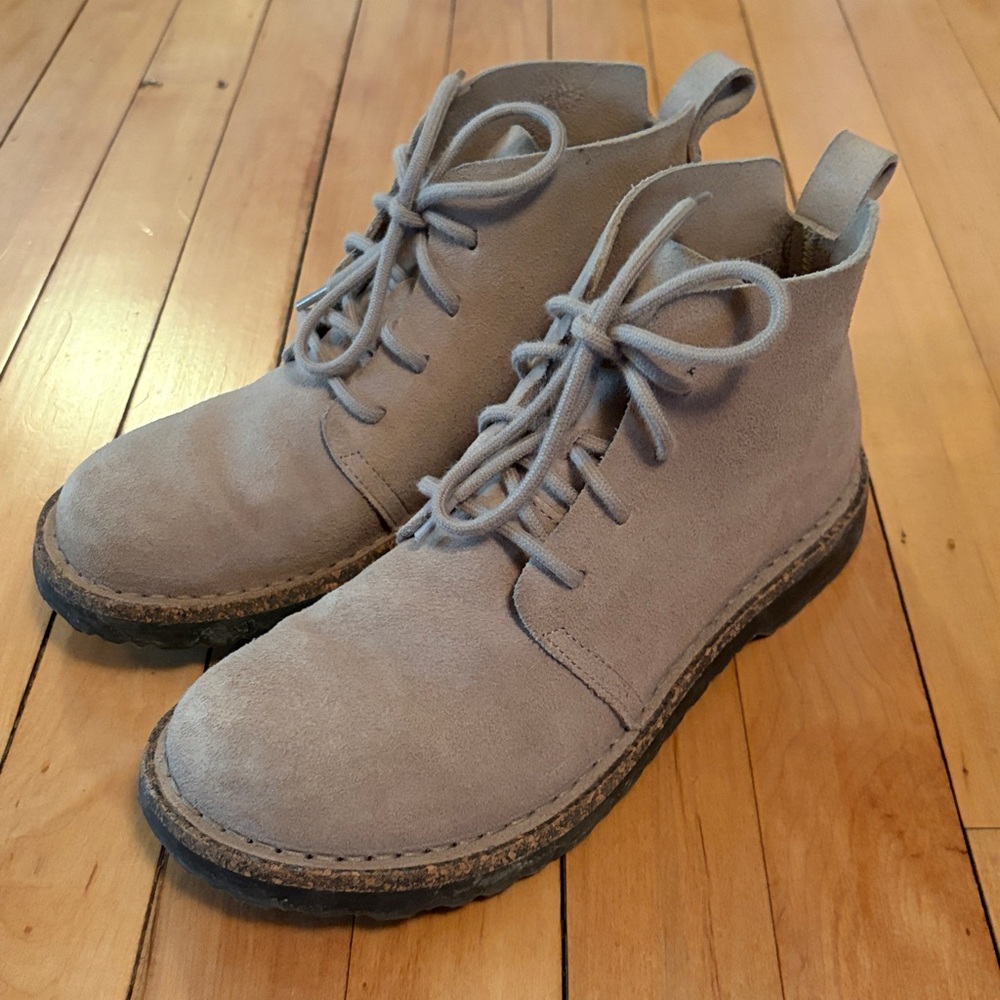 Birkenstock Uppsala Taupe/Sand Suede Lace Up Boot Booties 37